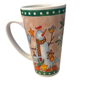 Festive Snowman Mug - Multicolor